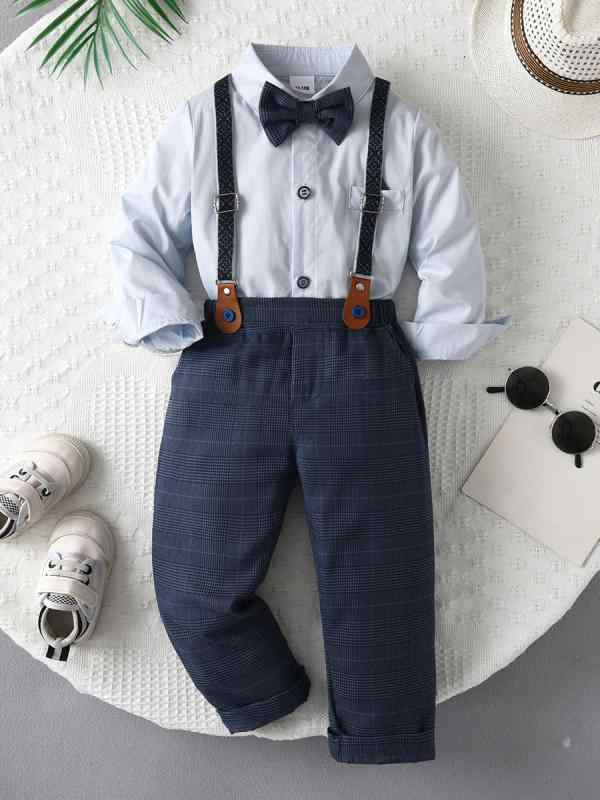 セットアップ 男の子 ベビー 子供服 フォーマル スーツ 2点セット 春秋 綿 コットン チェック柄 シングルボタン 柔らかい 欧米風 入園式 卒園式 結婚式 発表会 普段使い 4,486円