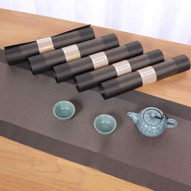 茶席 テーブルランナー テーブルマット セット PVC 麻 リネン 布製 レトロ ビンテージ 中華風 オリエンタル 禅風 和モダン 茶道 茶芸 おもてなし 茶道具 茶器
