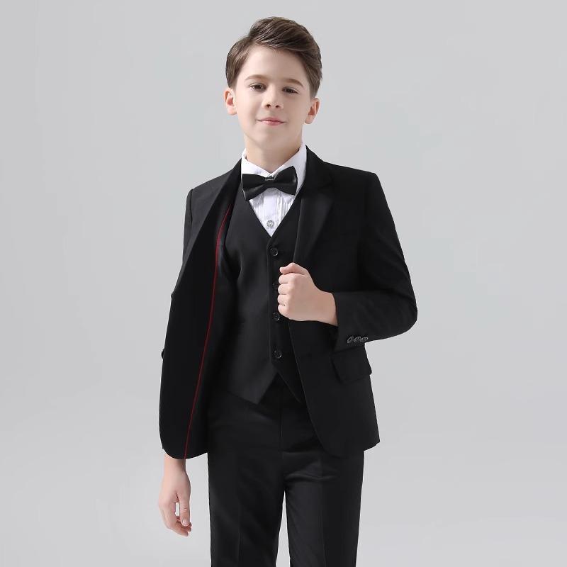 背広 御坊っちゃん キッズ フォーマル セットアップ 礼服 ブリティッシュスタイル 輪っか男の子 告げ知らせる会 お召しもの 華燭の典 はいり込む式 卒式 お祝い ポリエステル ドレス-キッズファッション-キッズ・ベビー・マタニティ