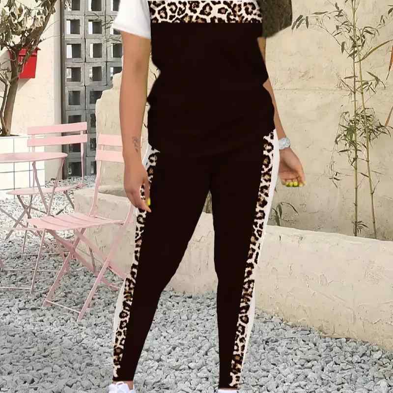 セットアップ レディース 春夏 ファッション 半袖 Tシャツ トップス ロングパンツ ボトムス コットン 綿 オーガニックコットン 3Dプリント 立体柄 総柄 カジュアル リラックス 快適 普段使い お出かけ ルームウェア