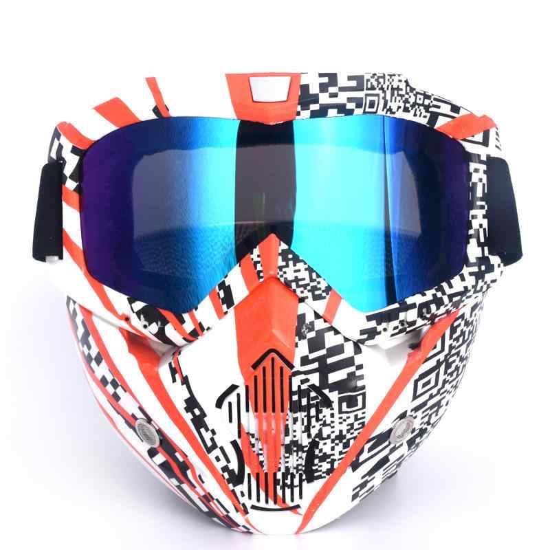 ゴーグル メンズ レディース オートバイ バイク オフロード ハーレー 防風 ヘルメット対応 フェイスマスク一体型 ライディング サイクリング ツーリング スポーツ アイウェア 4,250円