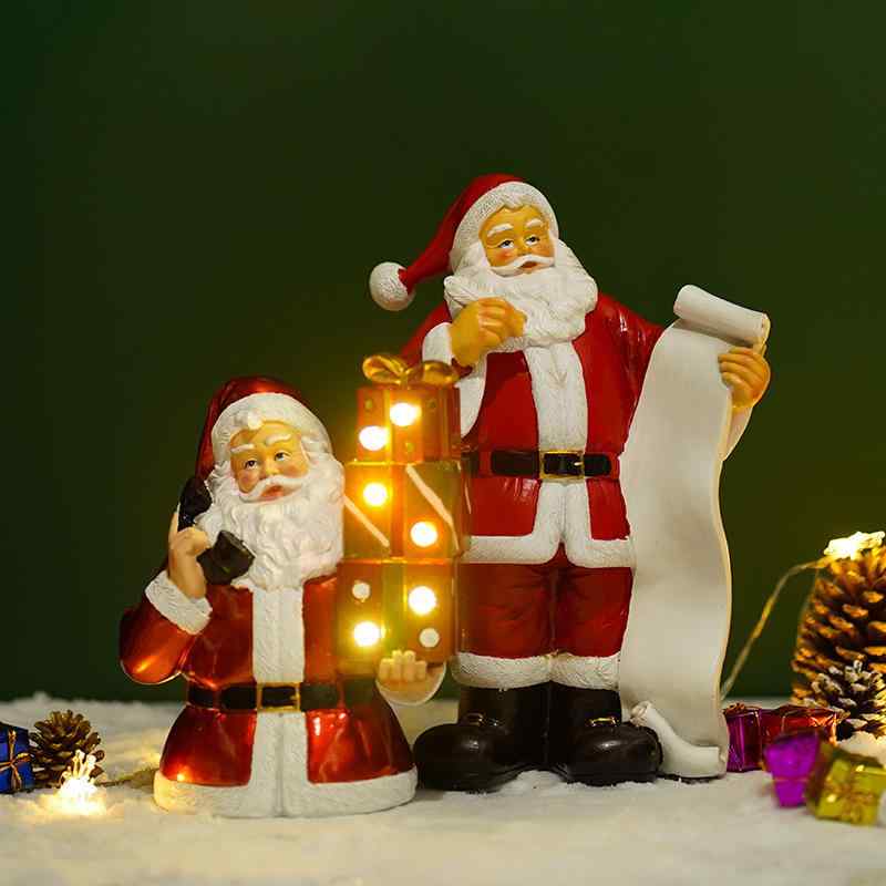 楽天市場】クリスタル 置物 3D オブジェ サンタクロース クリスマス