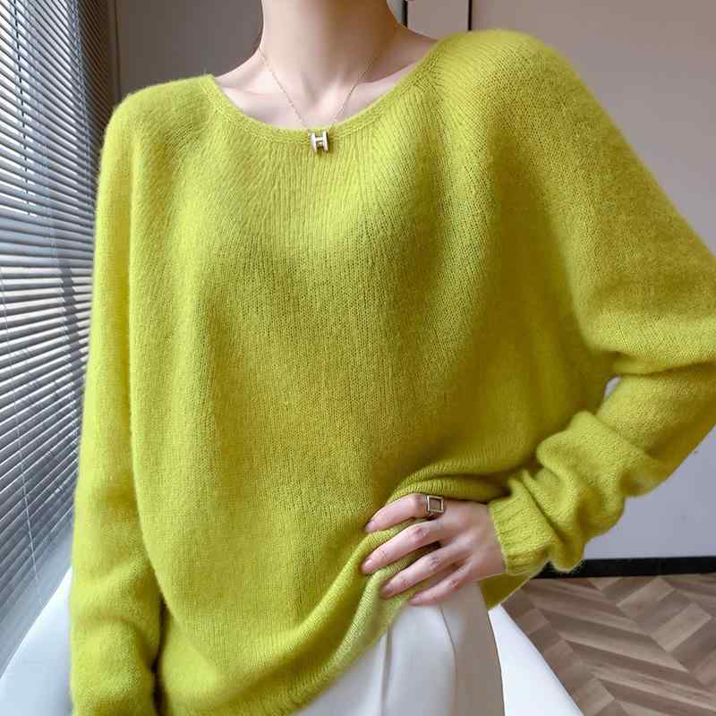セーター レディース カシミヤ ニット プルオーバー シームレス ボートネック 長袖 ゆったり リラックスフィット インナー 着回し 普段使い オフィス 秋冬|花りぼん