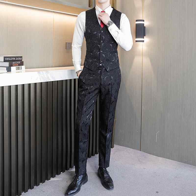 背広 メンズ セットアップ 成人男性用 より良い ジレ スラックス ズボン下 2点仕掛ける 商行為 フォーマル 御芽出度 花むこ 交歓会 寄りあい か細い填まる オール時節 シングル名取り草
