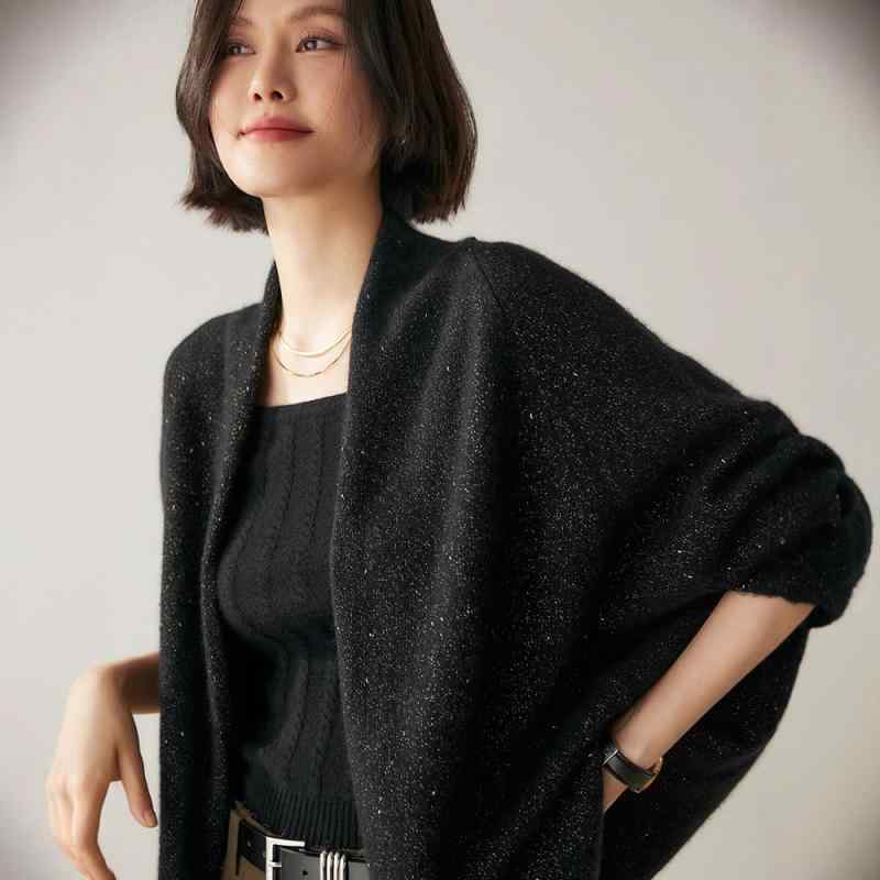 ショール レディース カシミヤ ゆったり ポンチョ ケープ カーディガン ストール 暖かい 防寒 厚手 ビッグシルエット ミドル丈 秋冬 カジュアル 普段使い デイリー 通勤 旅行 ブラック レッド系 ネイビー ソフト 肌触り