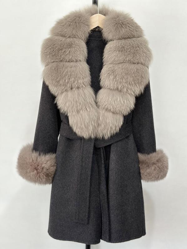 厚地の外套 レディース 成人女性用 秋冬 ダブル人間の顔 リヴァーシブル 羊毛 カシミール ロング丈 か細い相応う テーラードカラー 稲荷毛革 ビッグ色つや 胴締め付き添い人 窈窕たる 好いたらしいめ 執務室 通い