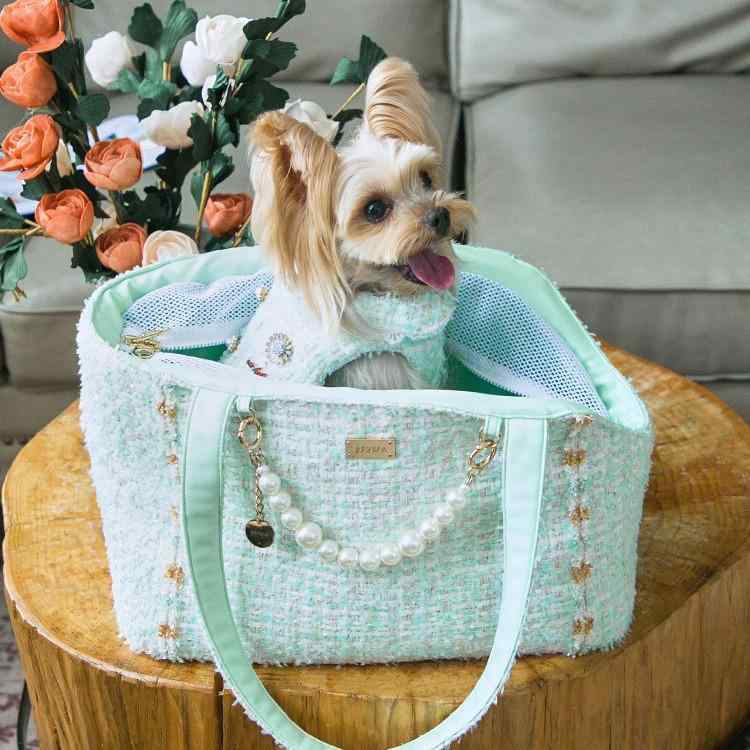 ペットキャリーバッグ 猫用 犬用 小型犬 トートバッグ ショルダー 肩掛け 軽量 外出 旅行 通院 避難 お出かけ 撥水 無地 2way ストラップ付き|花りぼん