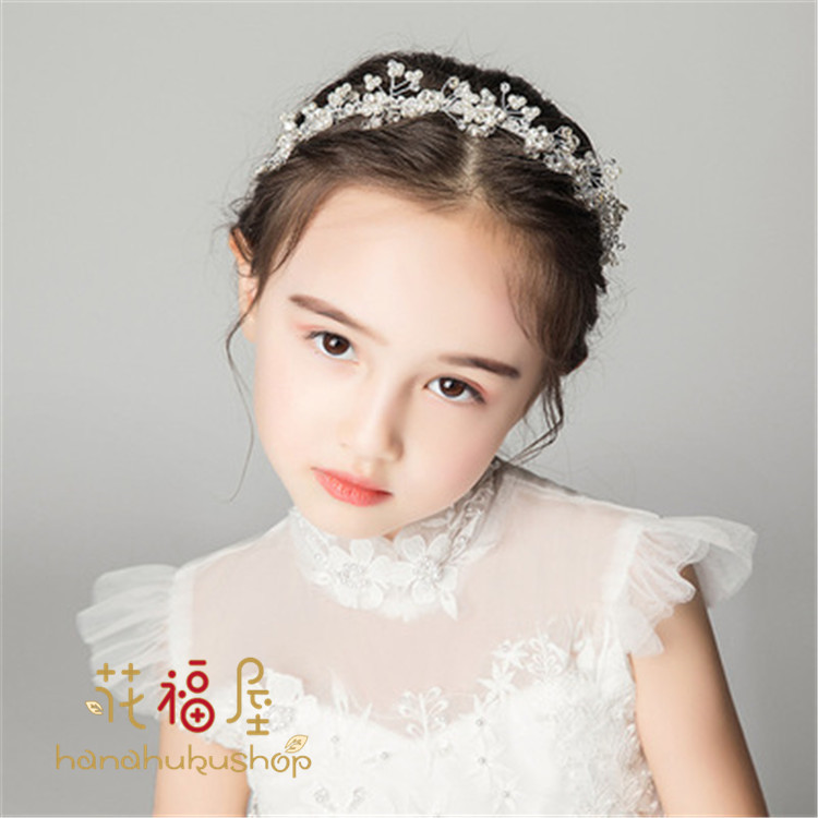 子供ヘアアクセサリー 花輪 子どもカチューシャ キッズ髪飾り フラワーガール結婚式 子供フォーマル ピアノ発表会ドレス ご予約品