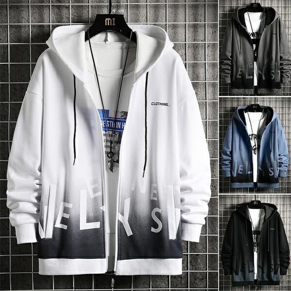 楽天市場】パーカー メンズ ZIP パーカー【 送料無料 】全2色