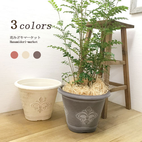 楽天市場】プラスチック製植木鉢 アトリエシリーズ 290型 スクエア 全2