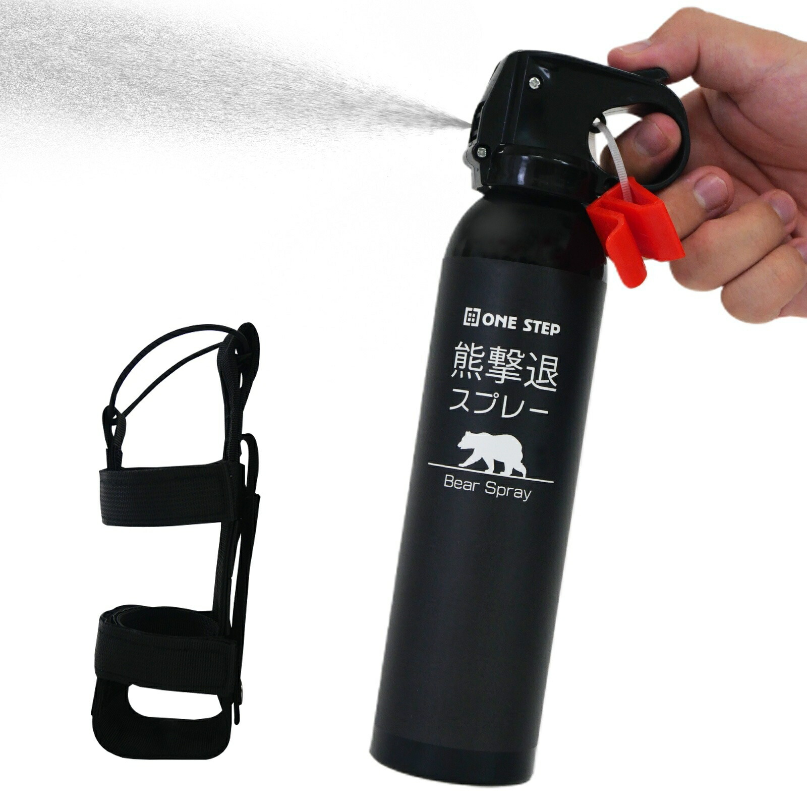 熊よけスプレー 熊スプレー 熊撃退スプレー 携帯 260ml 35秒連続噴射 飛距離3m～5m 熊避け 熊よけ クマよけ 熊対策 熊 忌避剤 忌避 防獣 トウガラシ 安全ロック 熊よけグッズ 送料無料 ※北海道、沖縄県、離島を除く 【ロジ発送】