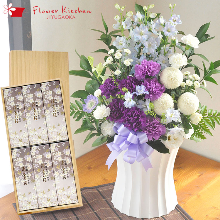 楽天市場】【お供えセット】ムーンダストお供えアレンジMサイズ＋黒塗