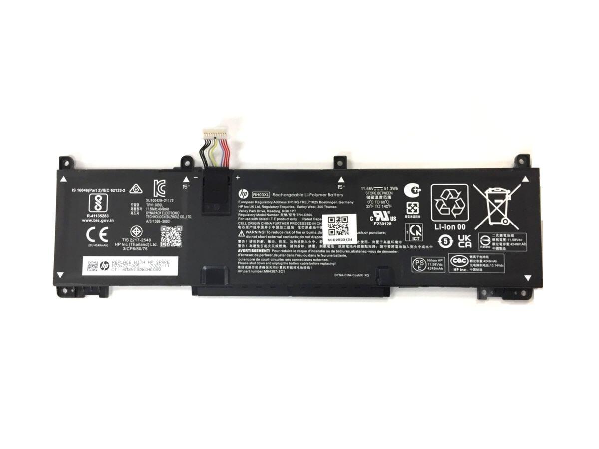 Hp Laptop Battery 51.3Wh RH03XL RHO3XL RH03 Laptop Batteria Per 440 445 450 455 G9 G10,ProBook 640 650 G9 G10,EliteBook 640 645 650 655 G9 G10,ZHAN 66 Pro A Hp Probook