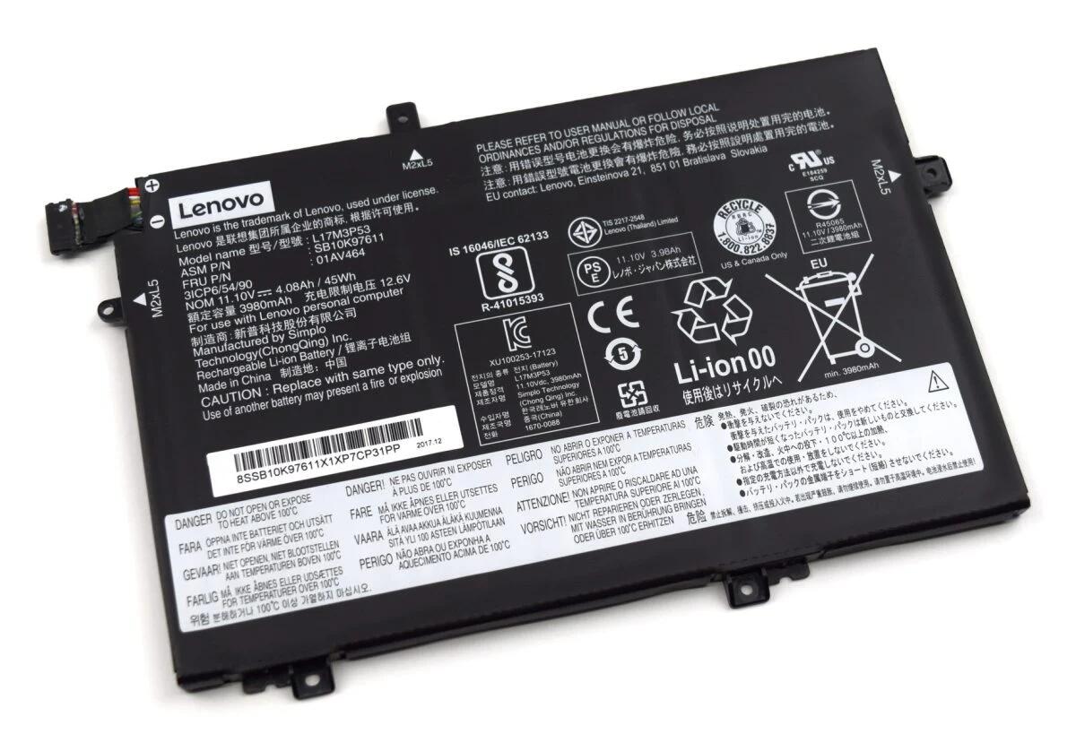 完全無欠新品 Lenovo ThinkPad X13 Gen 6 内蔵バッテリ容器に並べる 11.1V 45WH L17M3P51