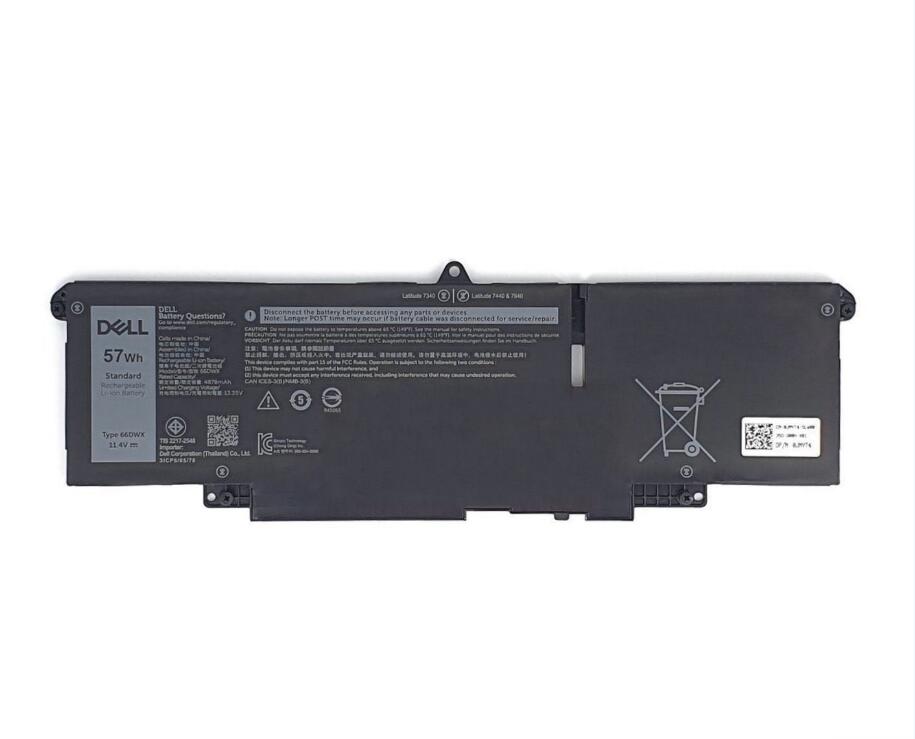 新品 完全無欠 DELL Latitude 7340 7350 7440 7450 7640 7650 内蔵蓄電池 11.4V 57Wh  66DWX