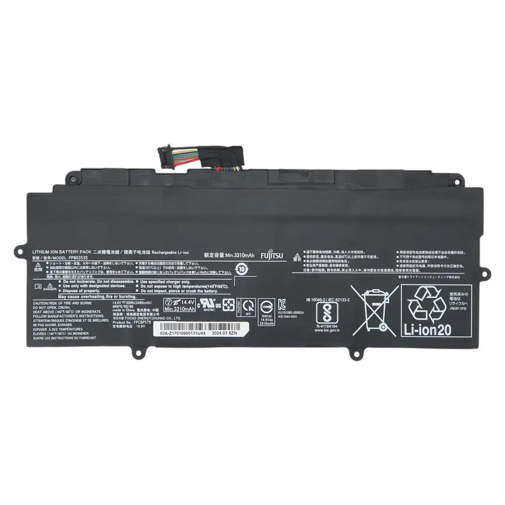 完全無欠 Fujitsu 富士通 LIFEBOOK WU2/F3 WU2/E3 UH90/F3 UH90/E3 WUB/H1 内蔵蓄電池 FPB0353S CP803415-01