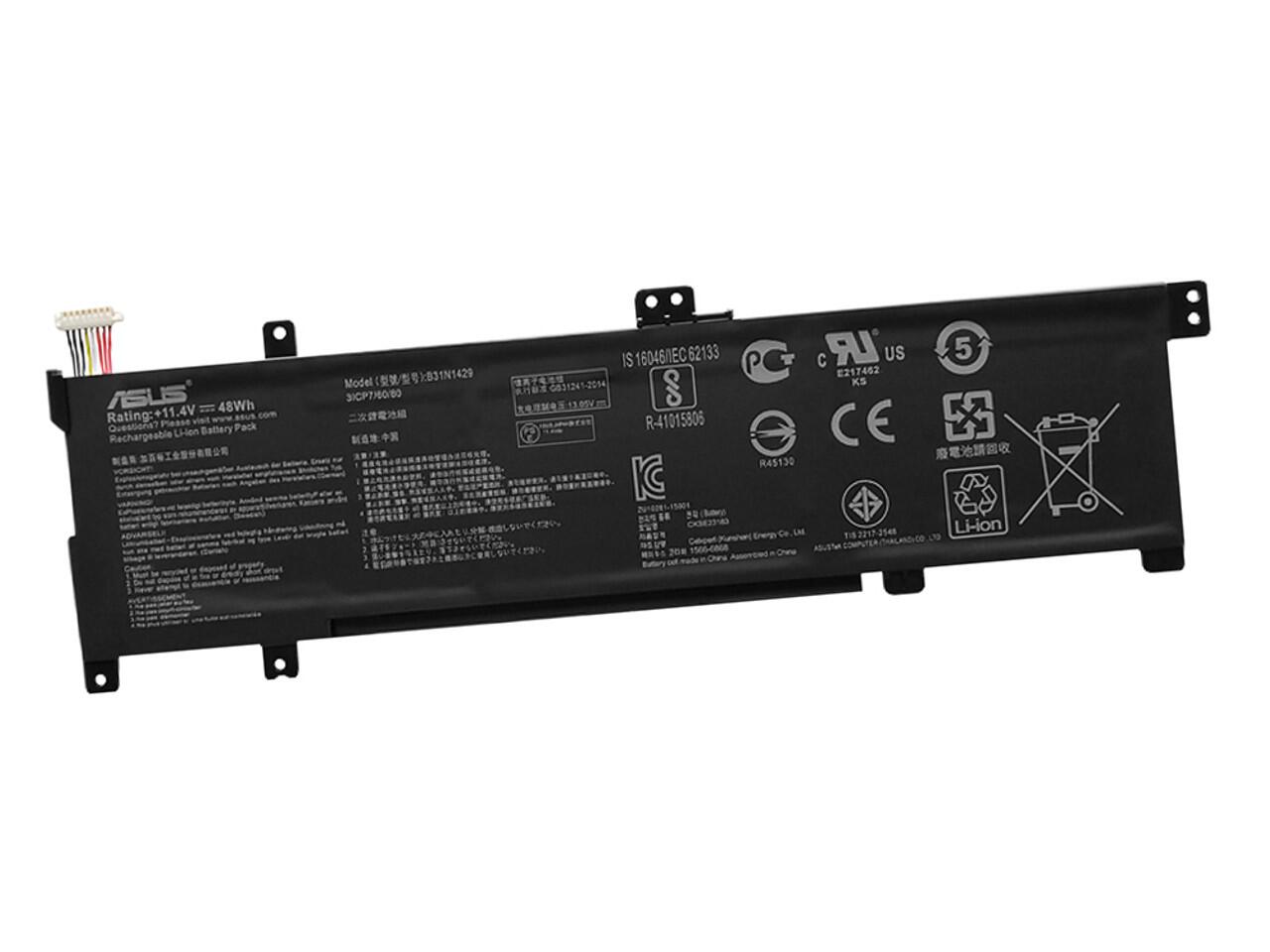 新品  完全無欠 Asus B31N1429 バッテリ容器に並べる  11.4V 48WH