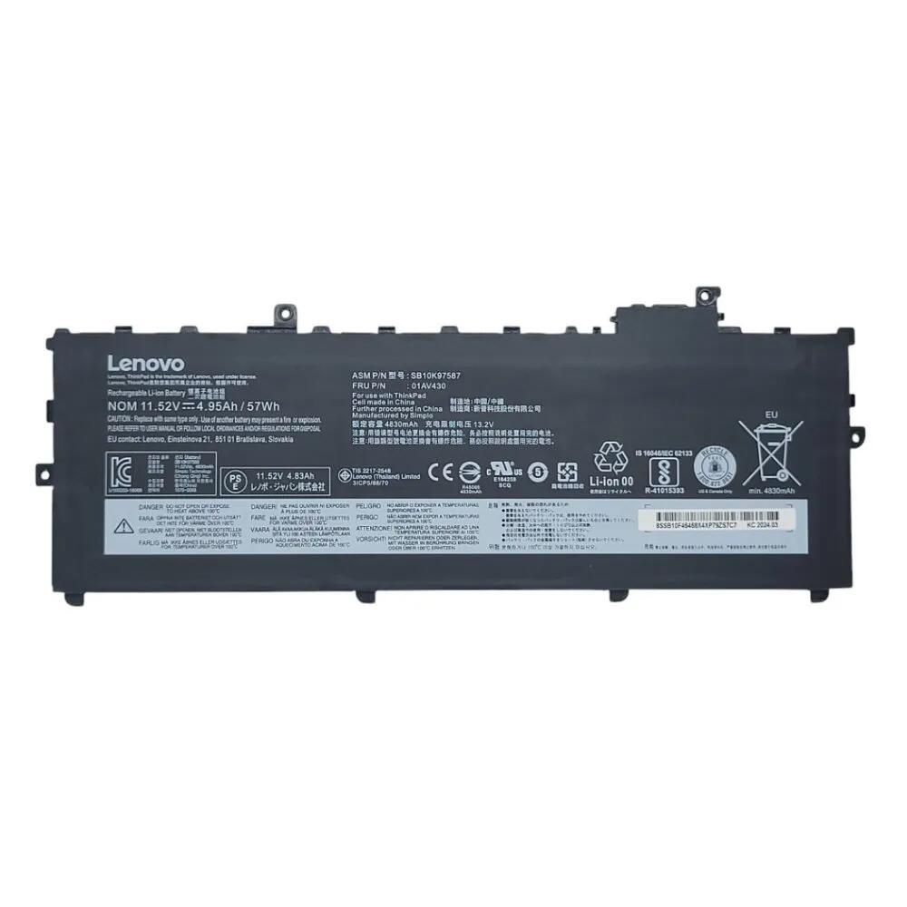 新品 純正 Lenovo ThinkPad X1 Carbon（2017モデル）（2018モデル）第５～６世代 内蔵バッテリー 11.52V 42WH