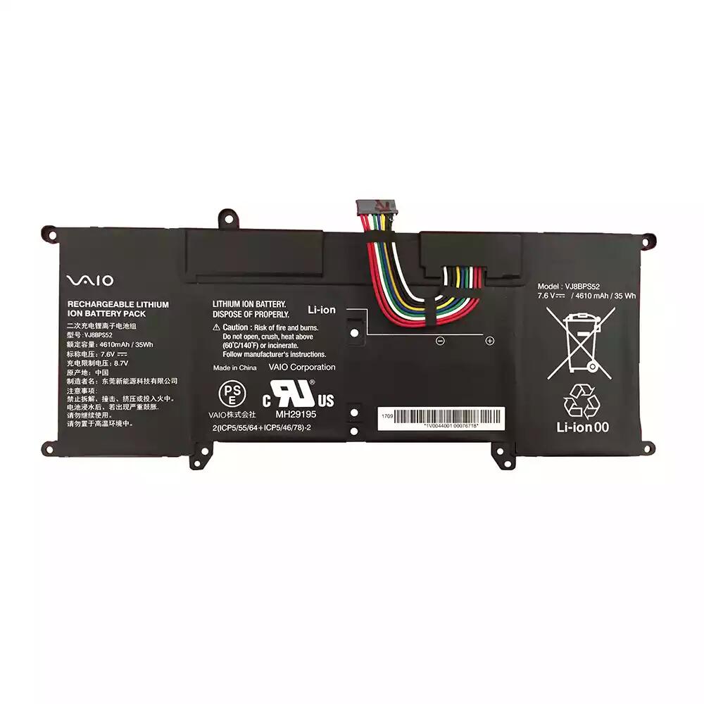 純正新品 VAIO バイオ S11 S13 SX12 SX14 Pro PK PJ PG PF バッテリーパック VJ8BPS52 VJ8BPS52A 7.7V 35Wh｜はなこ商店