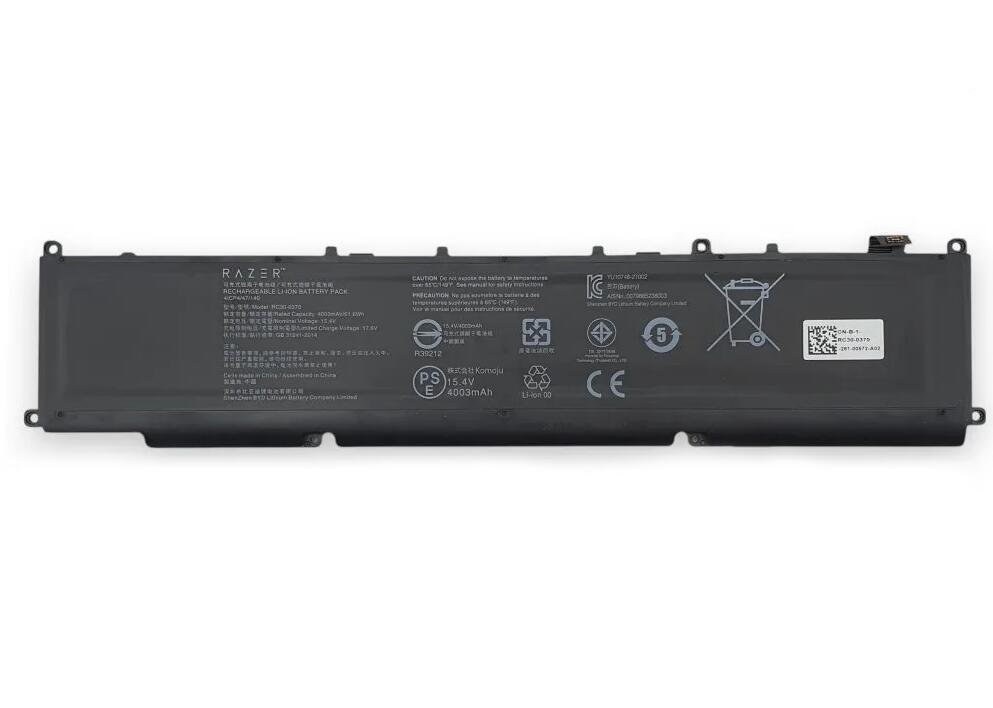 完全無欠 Razer Blade 14 RZ09-0370 RZ09-0368 蓄電池容器に並べる RC30-0370 15.4 V 61.6Wh