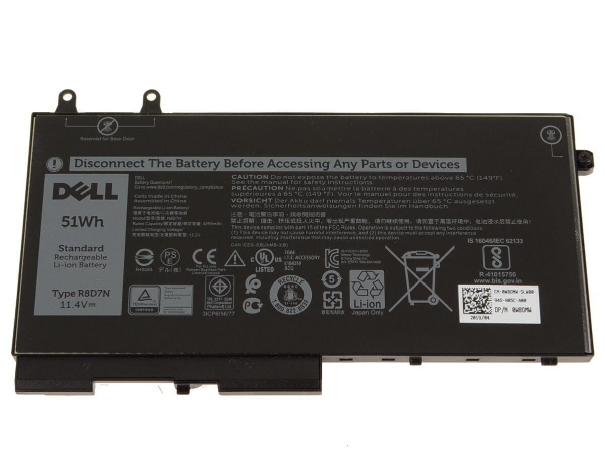 新品 Dell デル Precision 3530 Latitude 5290 5480 5490 5491 5495 5590 5591内蔵バッテリ容器に並べる 11.4V 51WH R8D7N 4YFVG