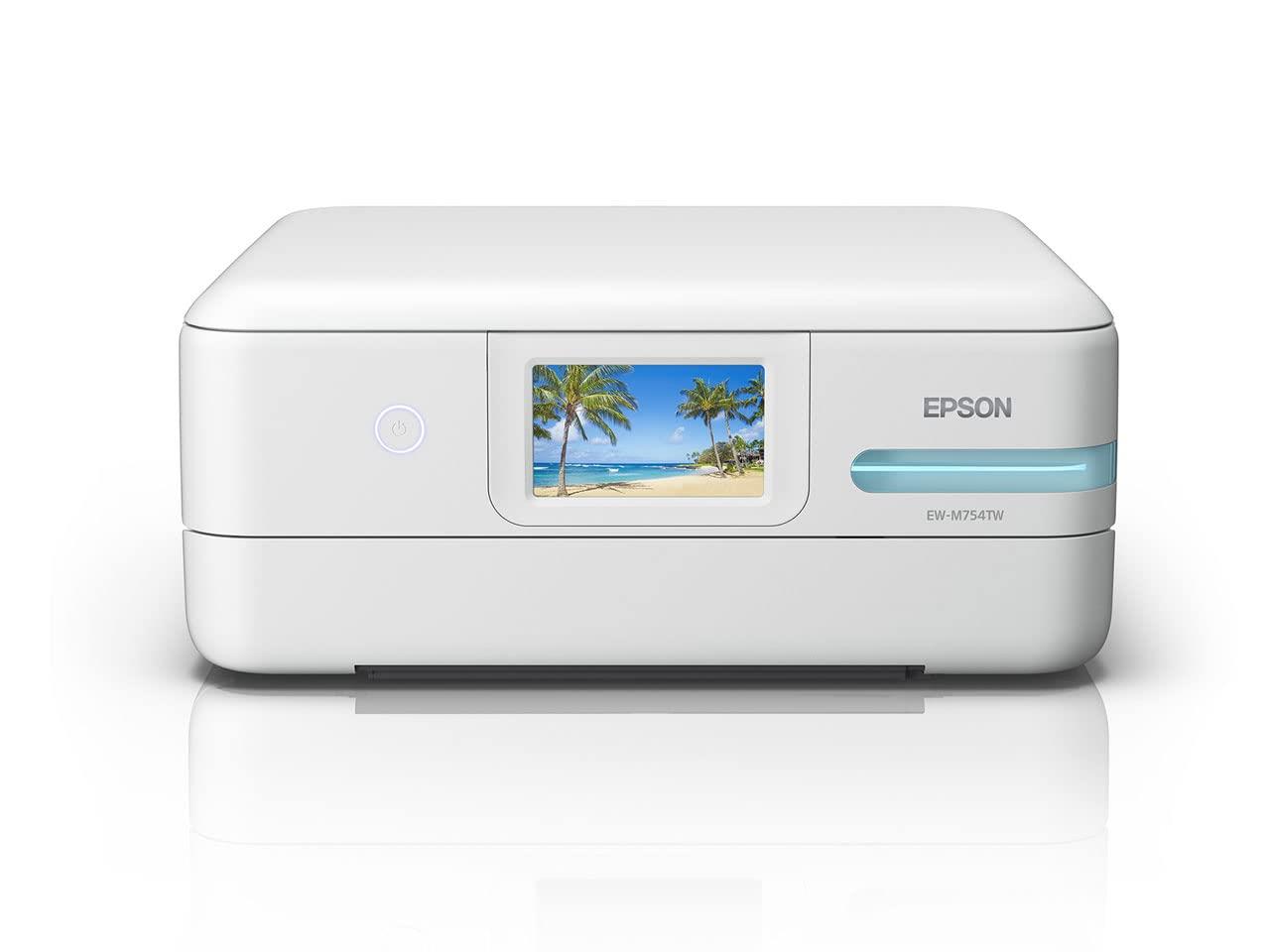 エプソン エコタンク搭載モデル EW-M754TW (ホワイト) インクジェット複合機 A4/USB/WiFi|hanamaru01店