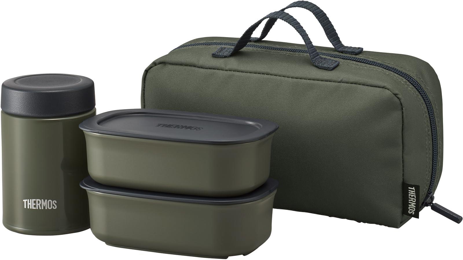 サーモス 真空断熱スープランチセット 800ml カーキ JEA-801 KKI