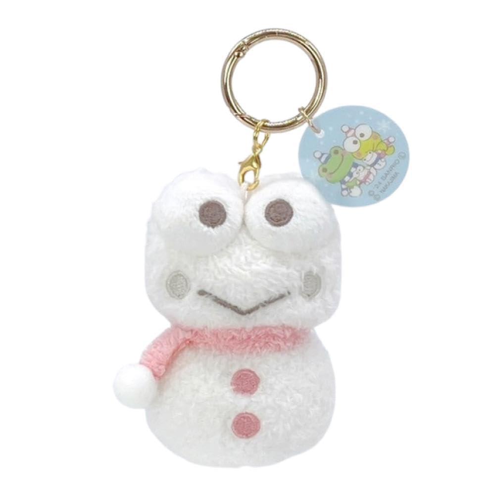 ナカジマコーポレーション(Nakajima Corporation) けろけろけろっぴ×かえるのピクルス 雪だるま けろけろけろっぴ カラビナマスコット 204325-24 H8.5×W6×D4.5cm画像