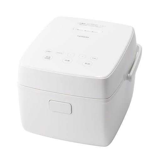 ツインバード 炊飯器 3合 IH 早炊き 一人暮らし 新生活 保温24時間 消音機能 新潟 燕三条 ホワイト RM-D793W｜hanamaru01店