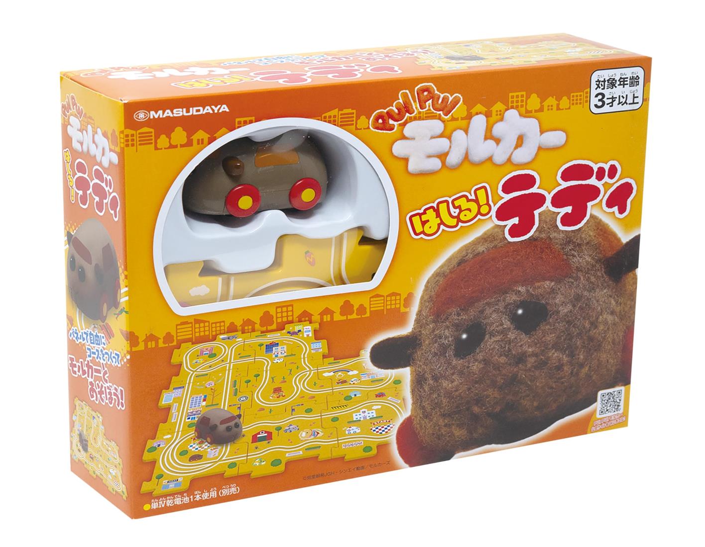 増田屋コーポレーション(Masudaya Corporation) PUI PUI モルカーはしる!テディ W78×H41×D52mm プラスチック 1711画像