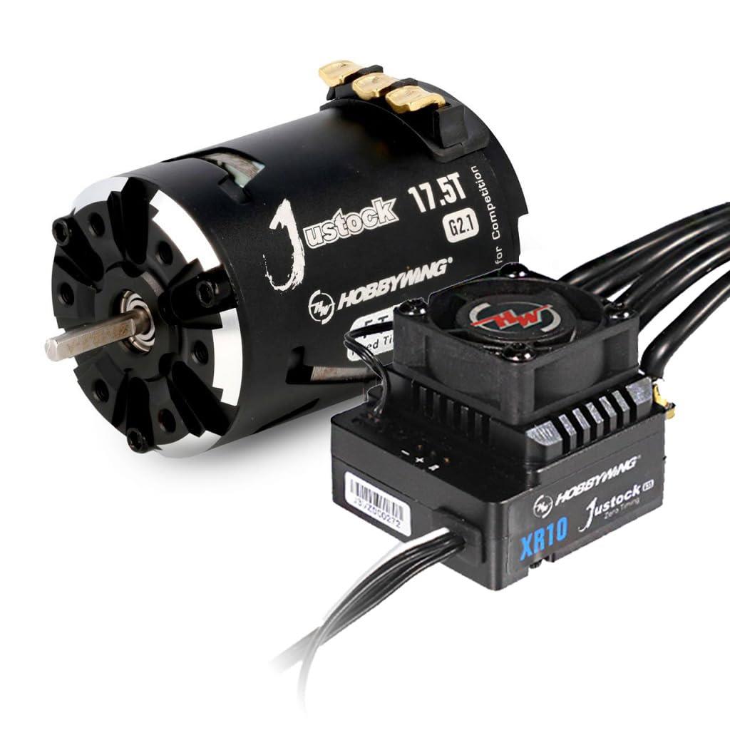 HOBBYWING COMBO-XR10 Justock G3S ESC & 3650 SD G2.1 ブラシレスモーター【1/10, 1/12用】 (17.5T)|hanamaru01店