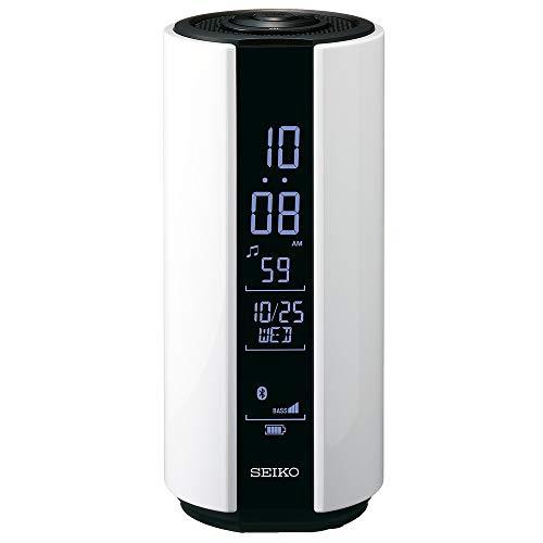 セイコークロック(Seiko Clock) 目覚まし時計 マルチサウンドクロック 防水 デジタル 白 高さ15.1×幅6.6×奥行6cm SS201W