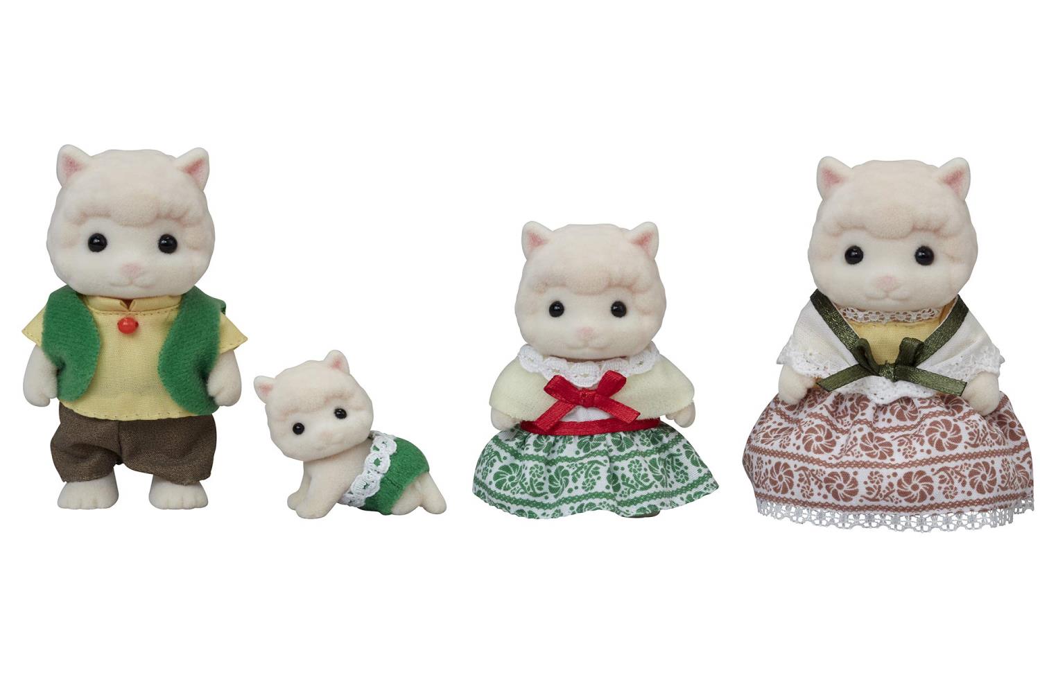 シルバニアファミリー 人形 【 アルパカファミリー 】 FS-31 STマーク認証 3歳以上 おもちゃ ドールハウス Sylvanian Families エポック社 EPOCH