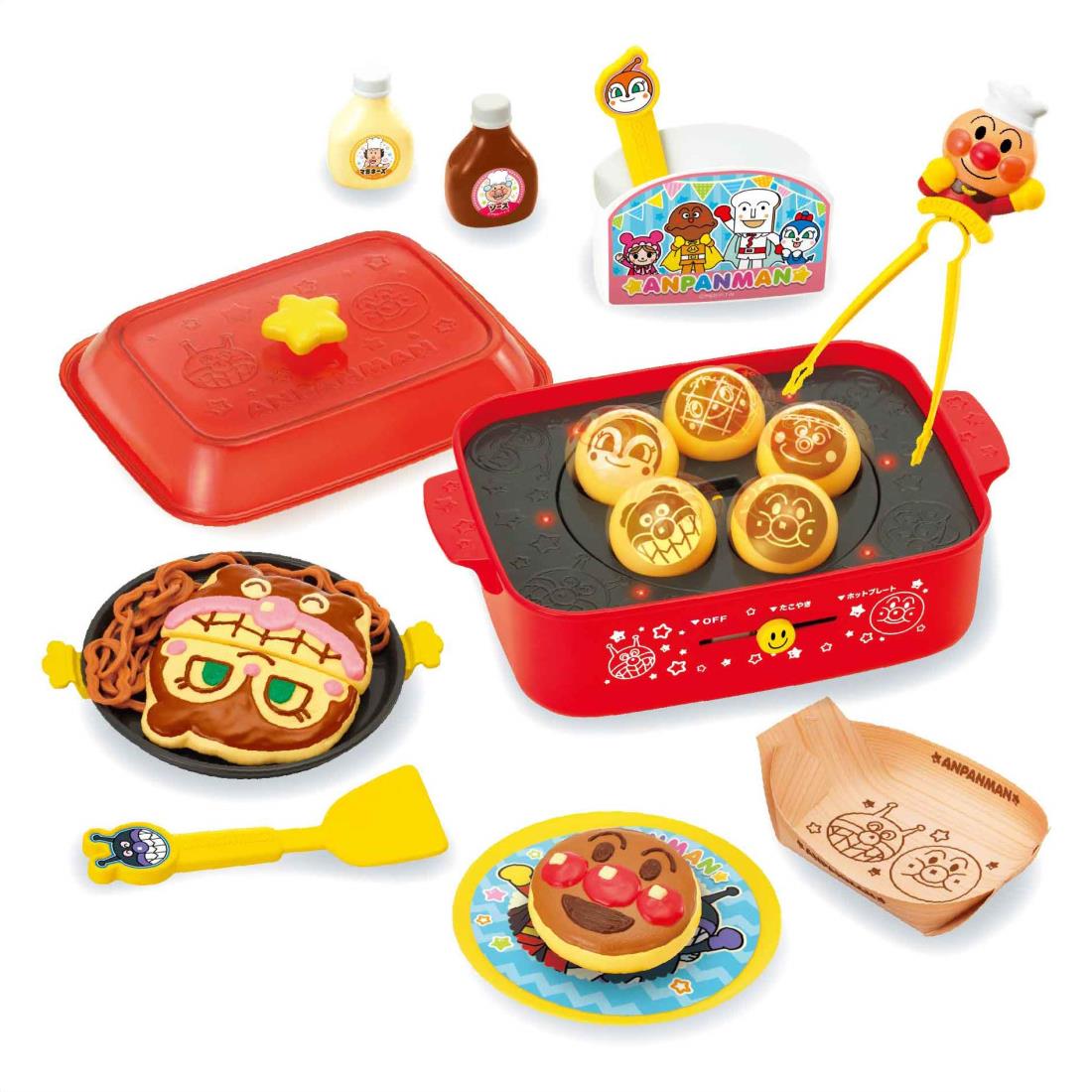 ジョイパレット アンパンマン たこやきノリノリ パーティーしちゃお! おしゃべりホットプレート 幅168x高さ420x奥行き297mm 181543 8,992円