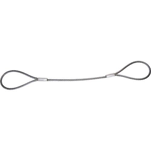 TRUSCO(トラスコ) ワイヤーロープスリング Aタイプ アルミロック 12mm×6m TWAL-12S6