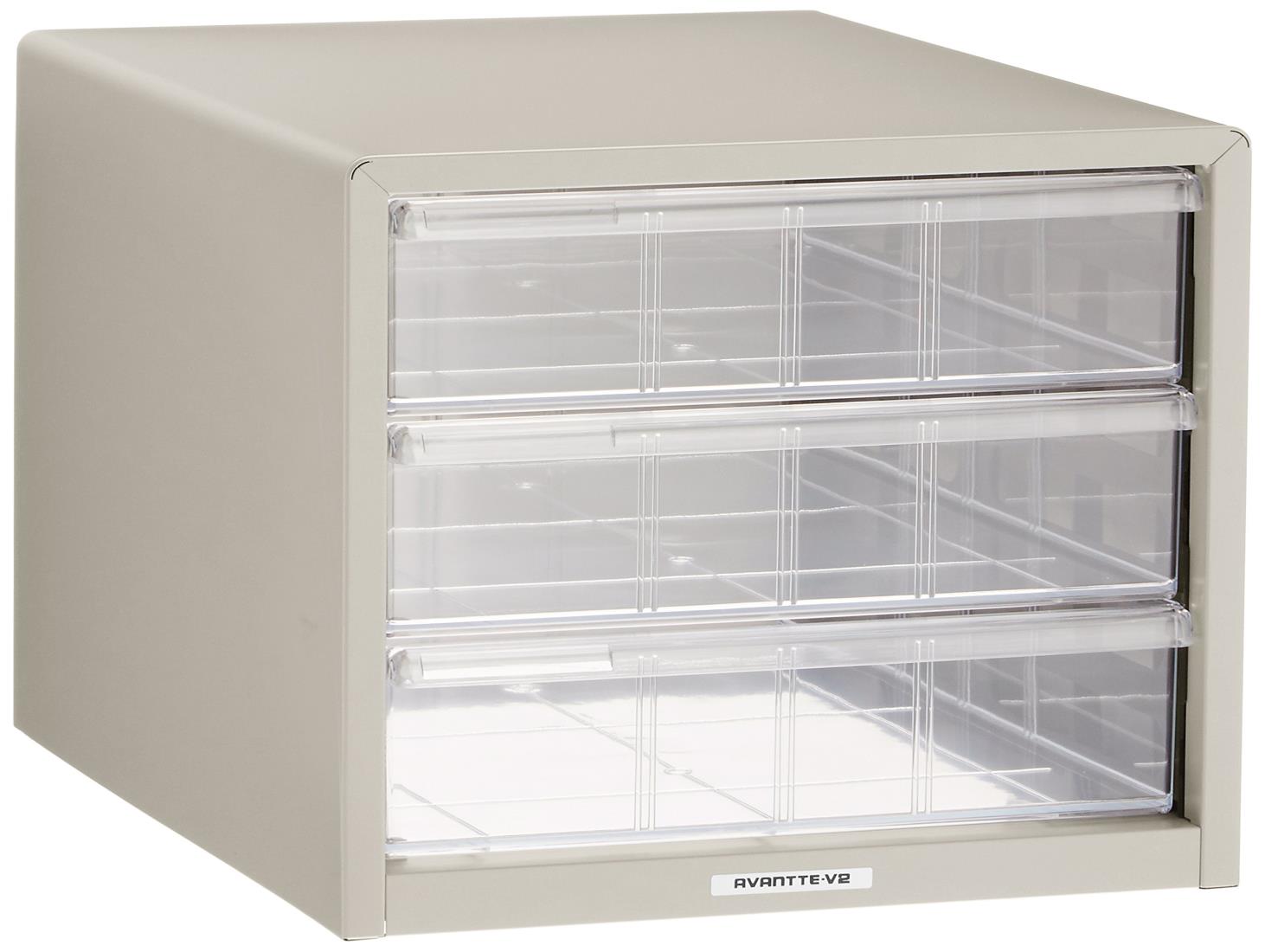 ナカバヤシ アバンテV2 レターケース B4 深3段 BL-M33 シロ