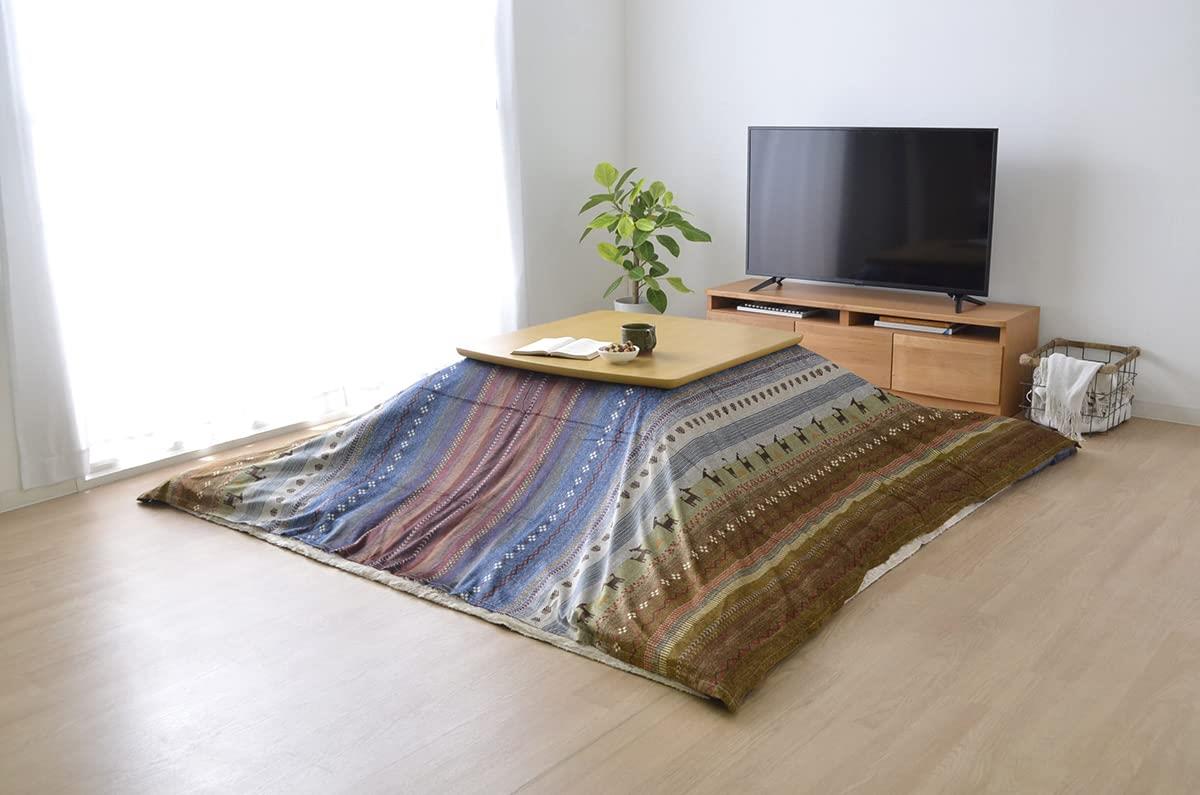 イケヒコ こたつ掛けふとん 上掛け 大判長方形 ラディ 約210×320 マルチ 洗える #5194099