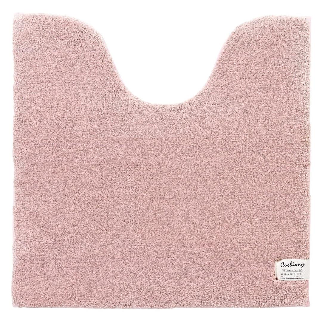 センコー B.B.collection クッショニー 2 大判 トイレマット 約70×70cm ピンク 厚手 ボリューム ふんわり 50073