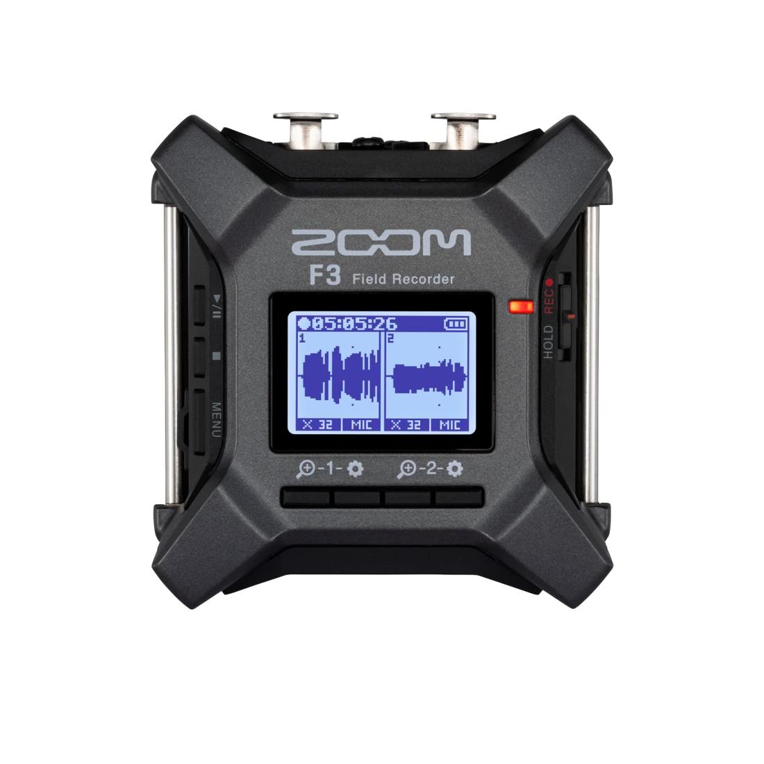 ZOOM ズーム F3 フィールドレコーダー 手のひらサイズ デュアルAD & 32bitフロート対応 2チャンネル入力対応 フィールドレコーディング 映像との正確な同期を実現する高精度なタイムコード機能付き 音楽 野鳥 鉄道録音 26,119円