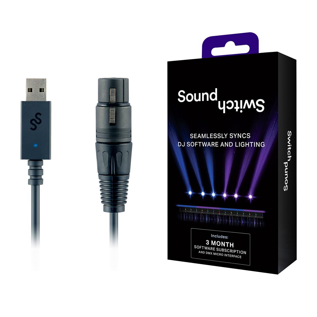SoundSwitch コンパクトなUSB ? DMXインターフェース SoundSwitchソフトウェア Micro DMX Interface
