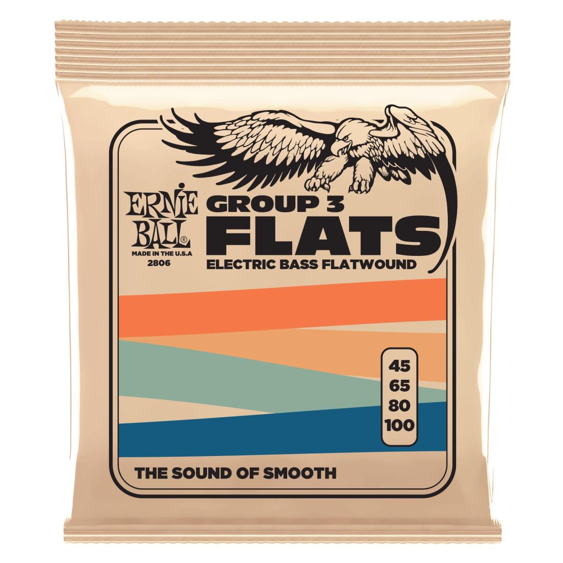 【正規品】 ERNIE BALL 2806 ベース弦 (45-100) FLATWOUND GROUP III BASS フラットワウンド・グループ3 ベース