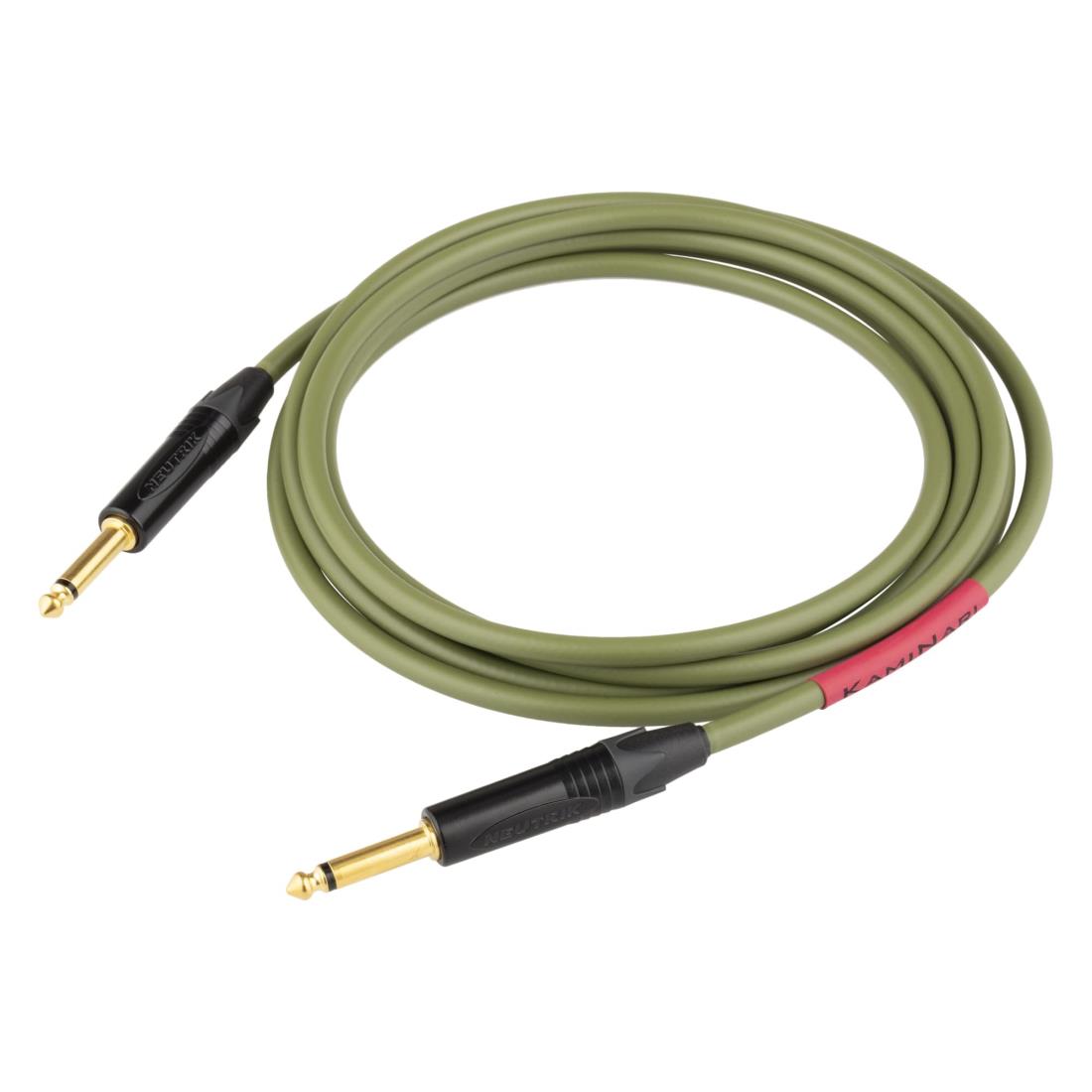 KAMINARI GUITARS ギターシールド Electric Bass Cable2 3m 鶯[Moss Green] K-BC2-3SS