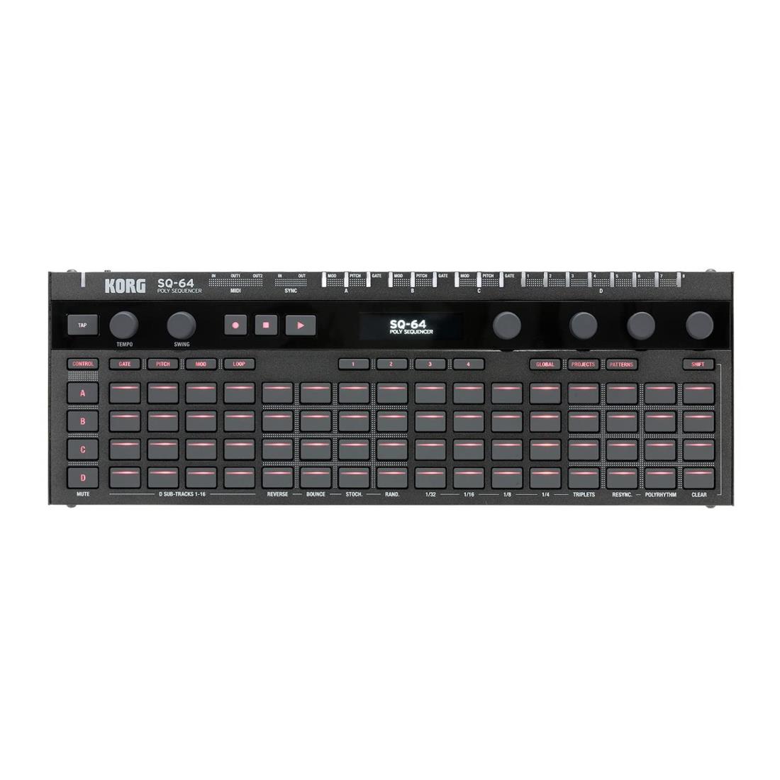 KORG ポリフォニック ステップシーケンサー SQ-64 あらゆる機器を自在に操作 豊富な接続端子 音楽制作 ライブに最適 28,193円