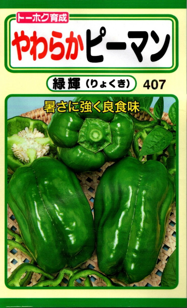 ジャイアントアコンカグアピーマンの種. 楽天市場】野菜種子 やわらかピーマン 緑輝(りょくき) トーホクのタネ