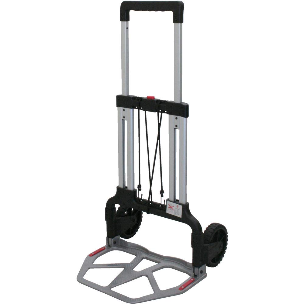 トラスコ中山(TRUSCO) 折りたたみキャリーカート 100kgタイプ グレー 340x480mm 全長1080mm TAC-100｜花丸良品堂　店