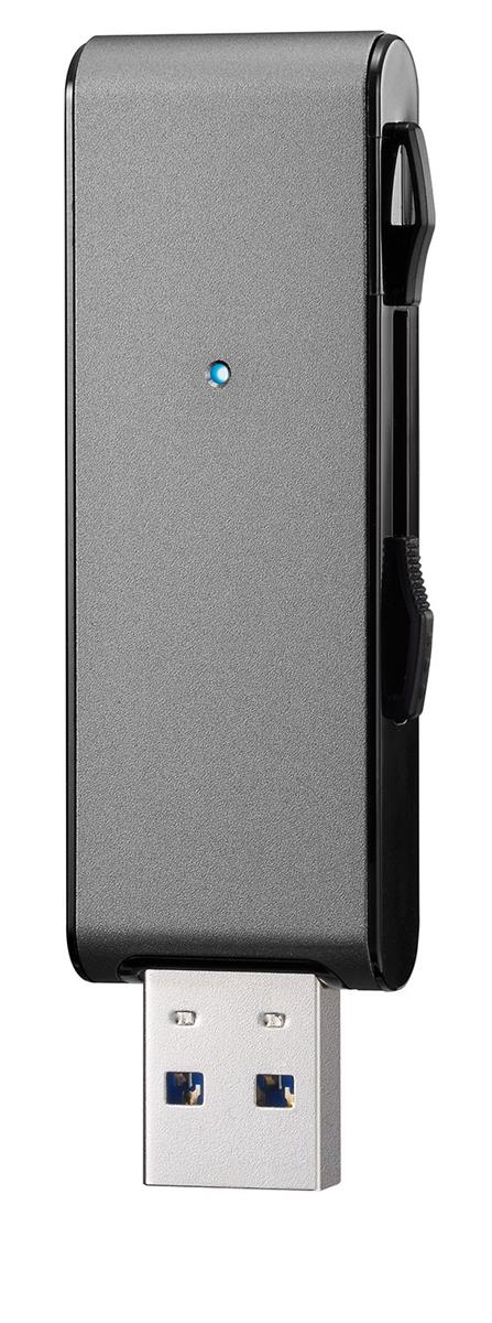 アイ・オー・データ USBメモリー 128GB ブラック|USB 3.1 Gen 1(USB 3.0)対応|超高速転送|2カラー・5容量から選べる|アルミボディ|日本メーカー U3-MAX2/128K｜花丸良品堂　店