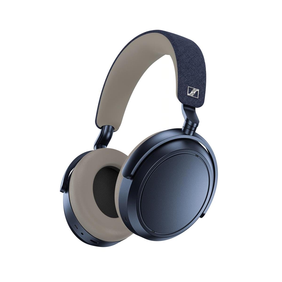 ゼンハイザー MOMENTUM 4 Wireless ヘッドホン bluetooth ワイヤレスノイズキャンセリングヘッドホン - クリアな通話を実現するBluetoothヘッドセット、アダプティブノイズキャンセリング搭載、オーバーイヤータイプ、60時間のバッテリー持続時間、専用収納ケース、デニム|花丸良品堂 店