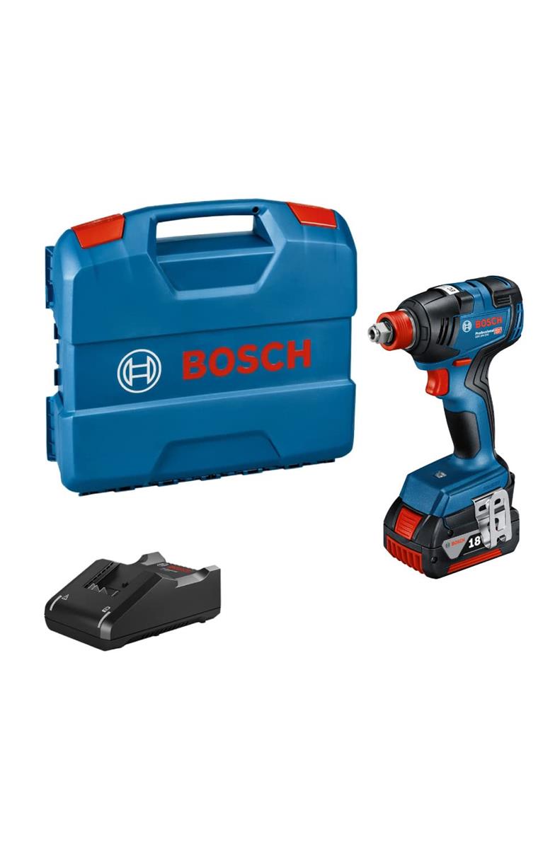 Bosch Professional(ボッシュ) 18V コードレスインパクトドライバー レンチ兼用 最大トルク200N・m (充電器・5.0Ahバッテリー、ベルトフック、キャリングケース付属)GDX18V-200AJ｜花丸良品堂　店