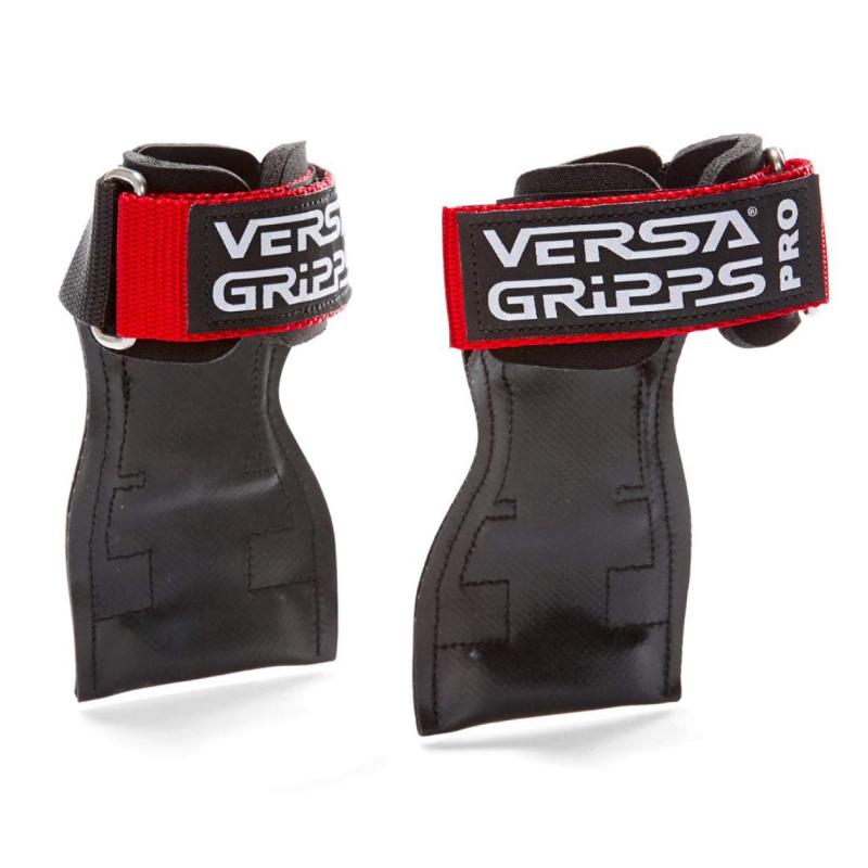 Versa Gripps PRO パワーグリップ 筋力トレーニング・リストラップ made in the USA (Royal Red/赤, SM:15.6-18.0cm)