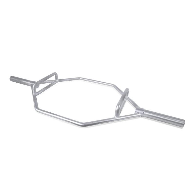 CAP Barbell Olympic Hex Bar, Trap Bar, Shrug Bar, Deadlift Bar with Combo Grips, Chrome - New Version